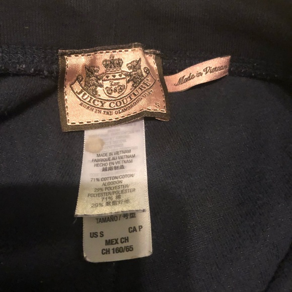 Juicy Couture navy low rise capris size small - Picture 6 of 7